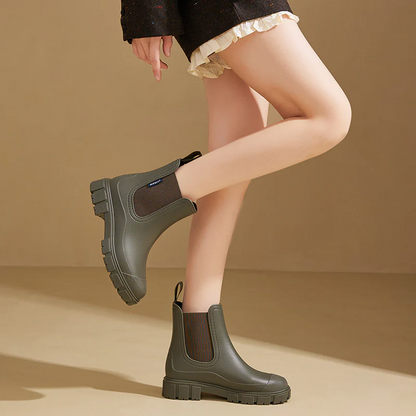 Women’s Chelsea Rain Boots Waterproof Anti-Slip Outdoor