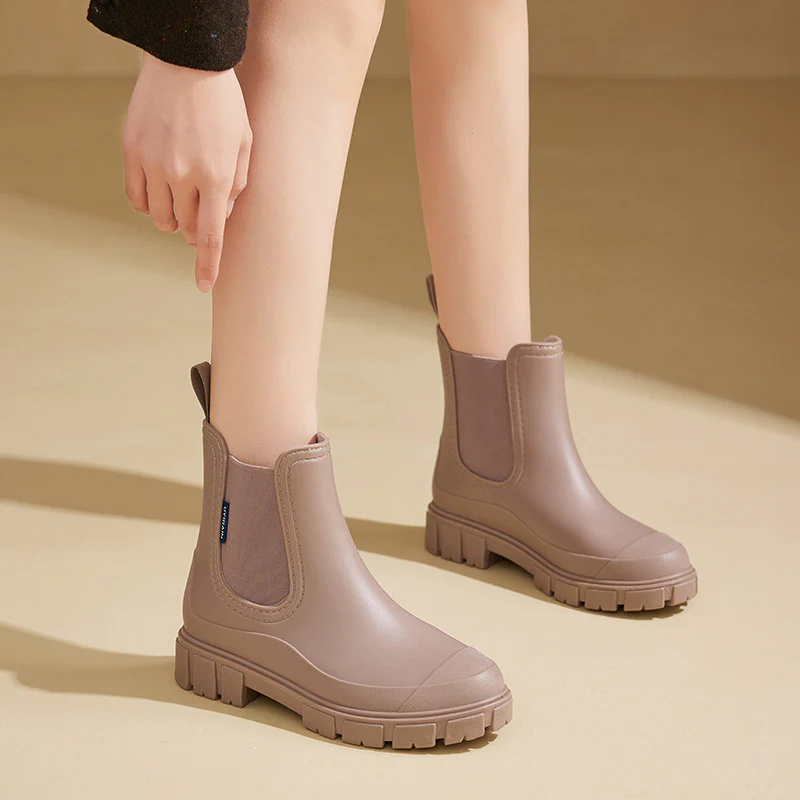 Women’s Chelsea Rain Boots Waterproof Anti-Slip Outdoor