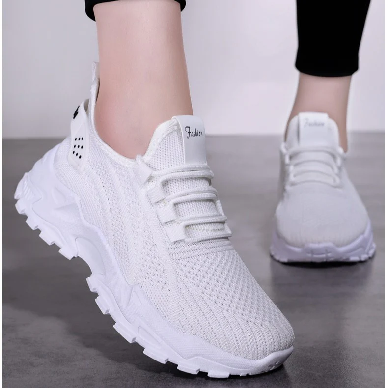 Women’s AirWeave Sneakers – Breathable Mesh Lightweight Flat Shoes