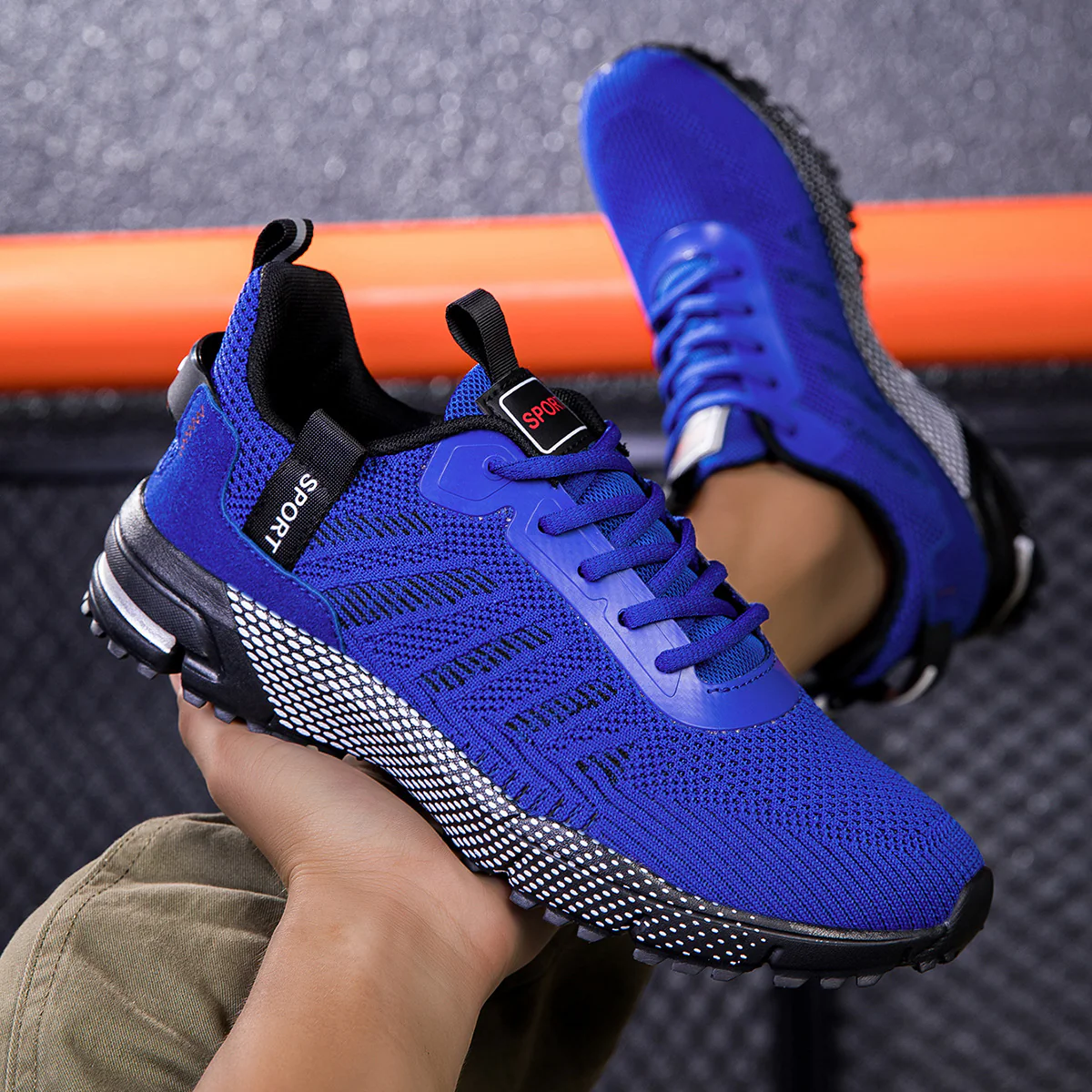 Pulse Men’s Breathable Chunky Sneakers – Mesh Casual Outdoor Running Shoes