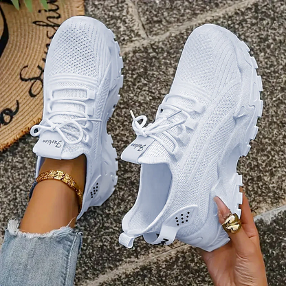 Women’s AirWeave Sneakers – Breathable Mesh Lightweight Flat Shoes