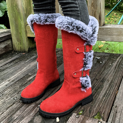 Women's WinterHug Mid-Boots - Plush Lined Suede Snow Boots