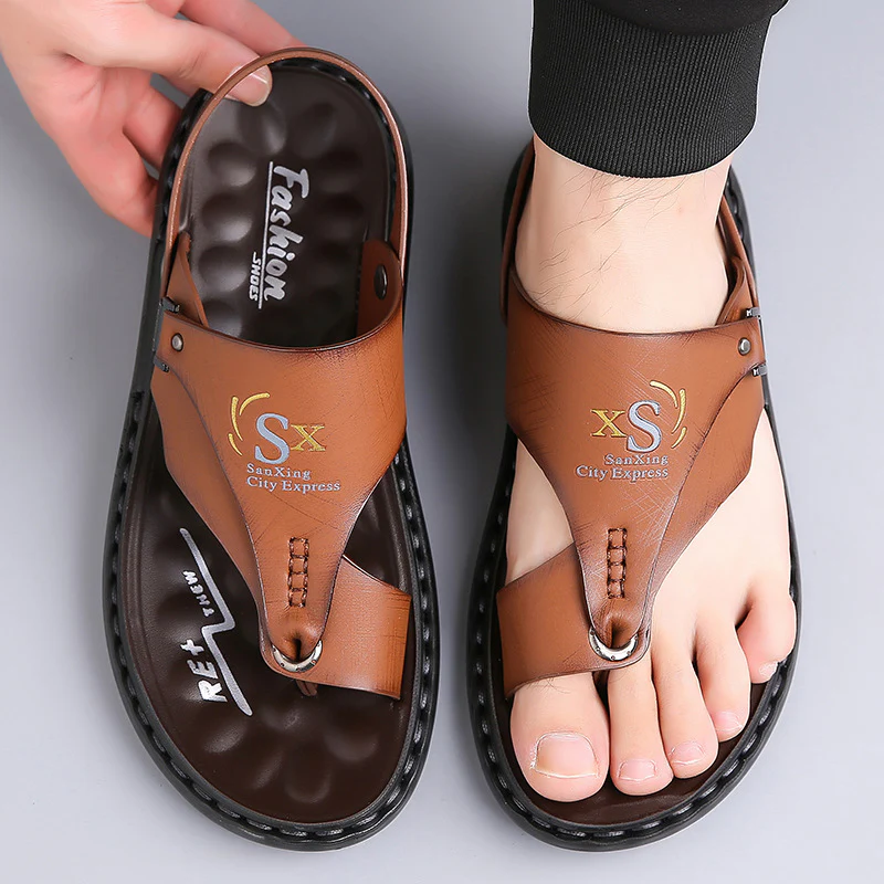 Drift Men’s 2-Way Summer Sandals – Convertible Slides with Adjustable Backstrap