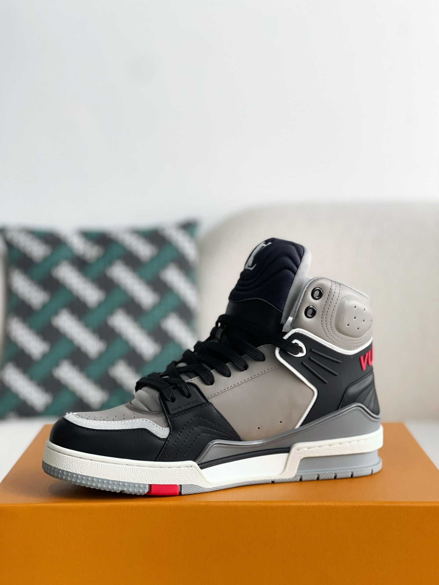 LV Trainer Boot Grey High Top