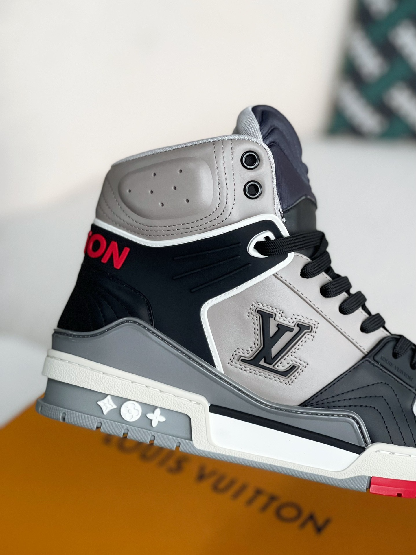 LV Trainer Boot Grey High Top