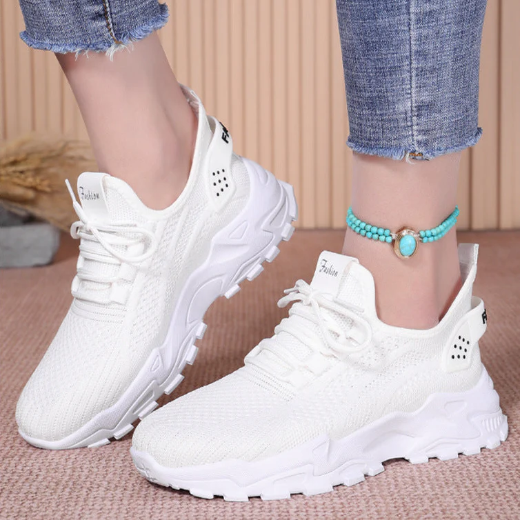 Women’s AirWeave Sneakers – Breathable Mesh Lightweight Flat Shoes