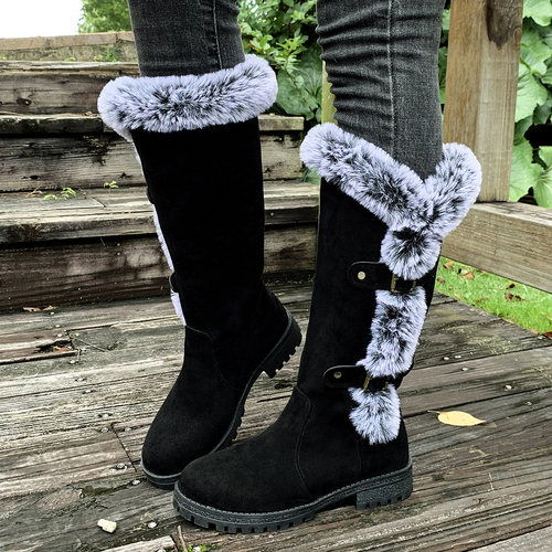 Women's WinterHug Mid-Boots - Plush Lined Suede Snow Boots
