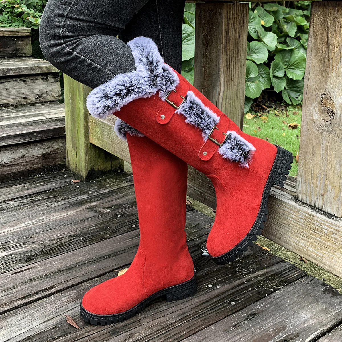Women's WinterHug Mid-Boots - Plush Lined Suede Snow Boots