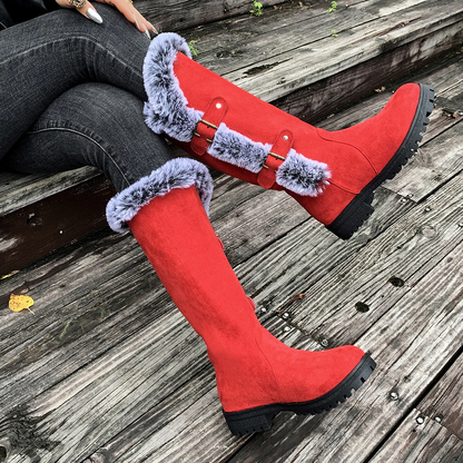 Women's WinterHug Mid-Boots - Plush Lined Suede Snow Boots