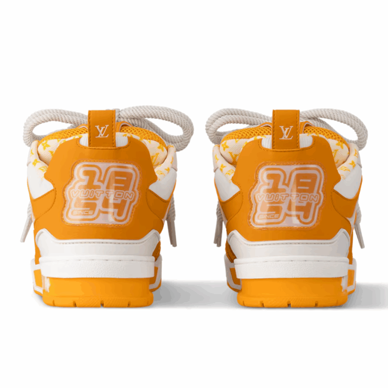 Louis Vuitton LV Skate Sneaker ‘White/Orange Monogram Flower’