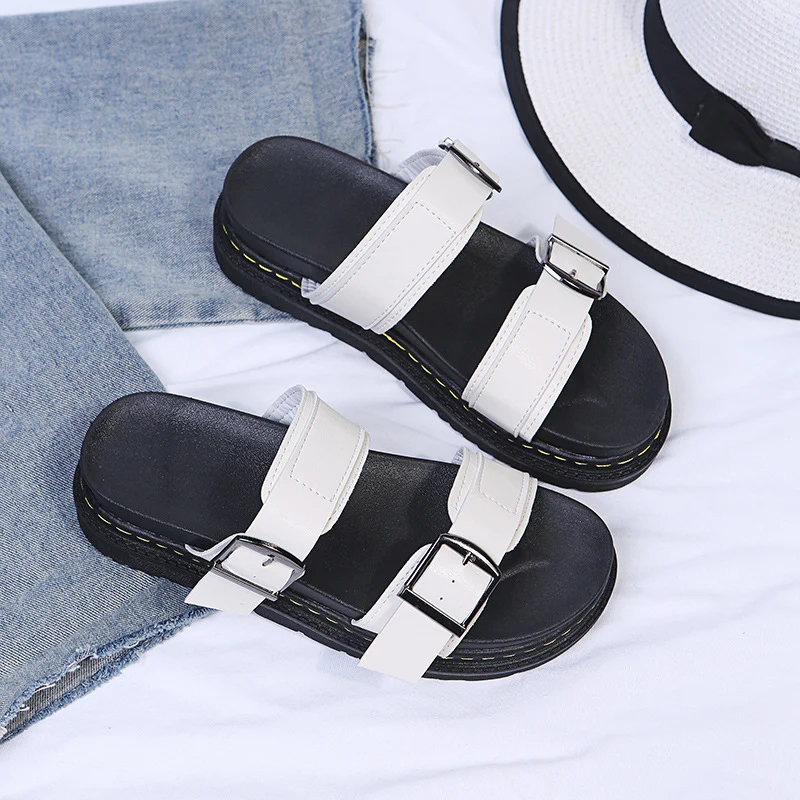 Women's Coastal Gladiator Sandals – Sporty Platform Slide with Contoured Footbed