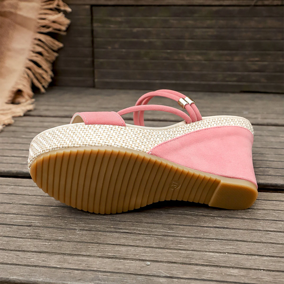 Women’s VelvetAir Ankle-Strap Platform Wedge Sandals – Breathable Suede Elegant Shoes