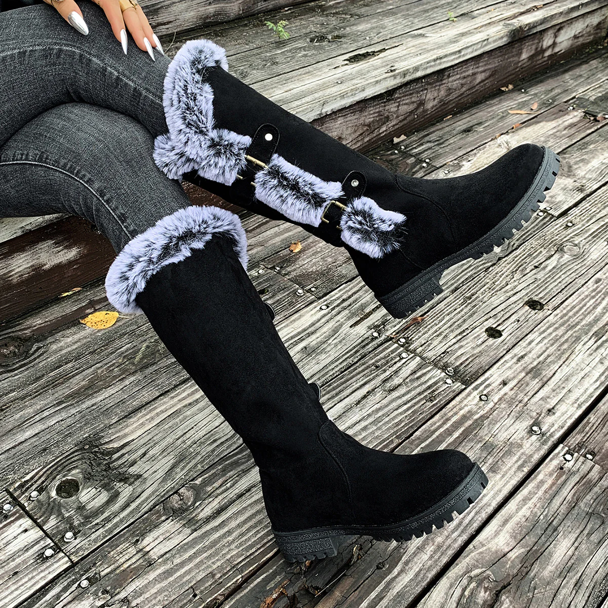 Women's WinterHug Mid-Boots - Plush Lined Suede Snow Boots