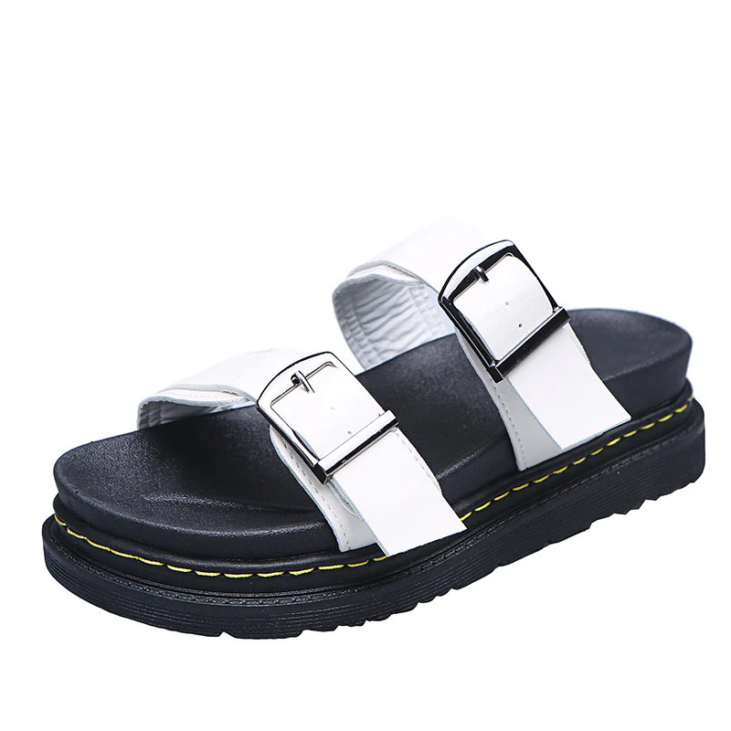Women's Coastal Gladiator Sandals – Sporty Platform Slide with Contoured Footbed