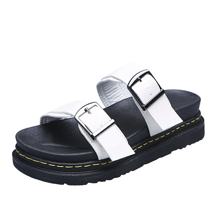 Women's Coastal Gladiator Sandals – Sporty Platform Slide with Contoured Footbed