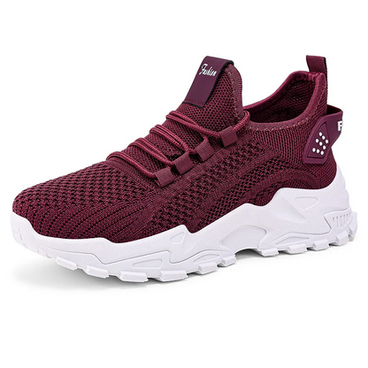 Women’s AirWeave Sneakers – Breathable Mesh Lightweight Flat Shoes